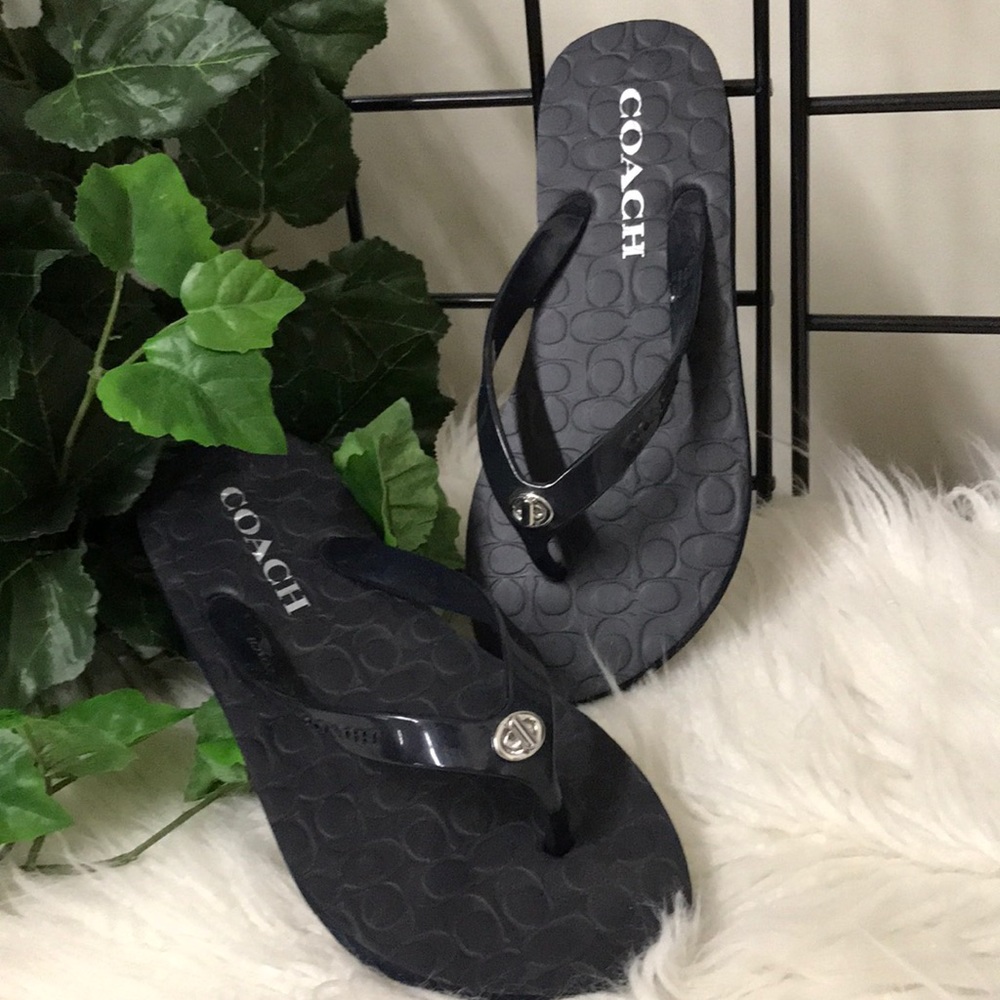 Coach flip flops